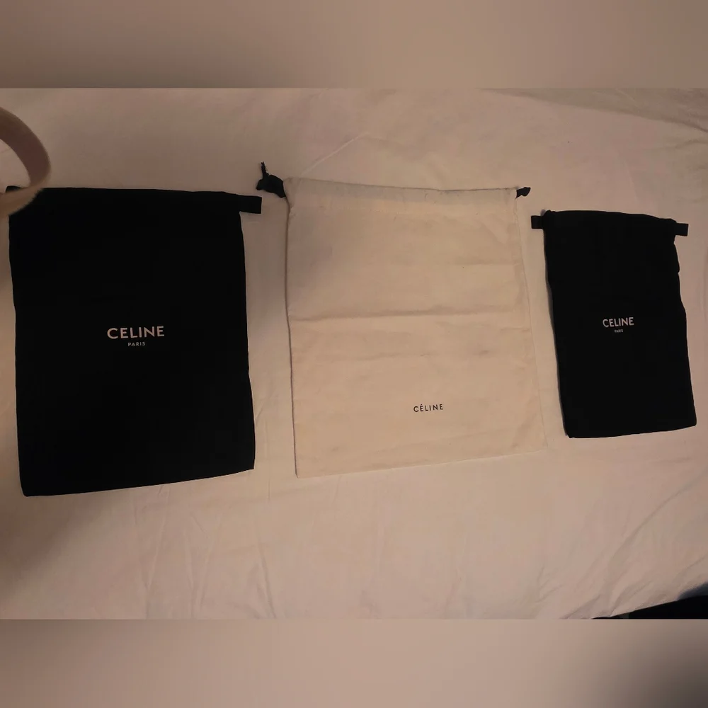 CELINE Authentic Celine Dust Bags – Set of 3 (Handbag + 2 Shoe Bags)